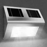 Lampă solară de perete LED din oțel inoxidabil IP65
