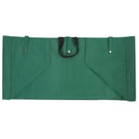 Cărucior de transport 550 kg verde 110x75x52 cm cu 4 anvelope pneumatice și prelată