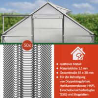 de_101801d_9.jpg Cleme pentru seră, set 50 piese, metal