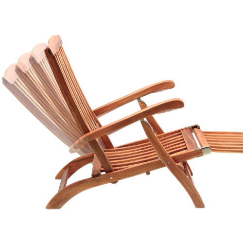 Șezlong de grădină Queen Mary®, lemn de salcâm, certificat FSC®, 169x54x95cm