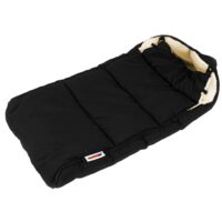 Sac de carucior pentru bebeluși, neagru, căptușit