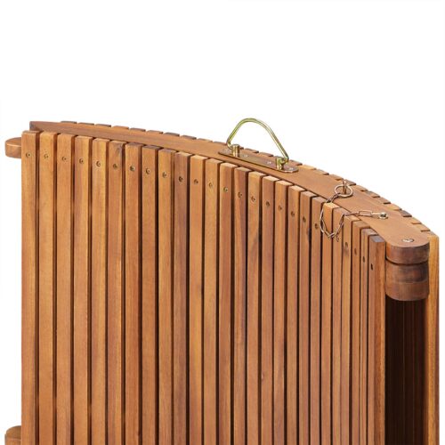 Șezlong pliabil de grădină din lemn de salcâm, certificat FSC®