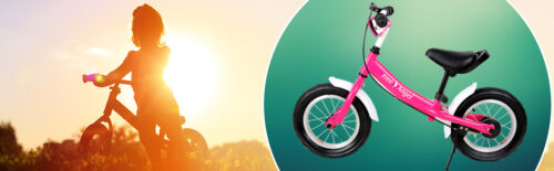 Bicicletă de echilibru pentru copii Street Angel Pink