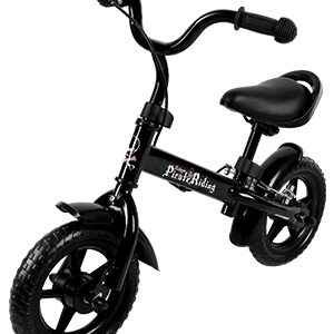 Bicicletă de echilibru pentru copii Easy Pirate, neagră