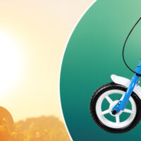 Bicicletă de echilibru pentru copii Easy Raceline albastră