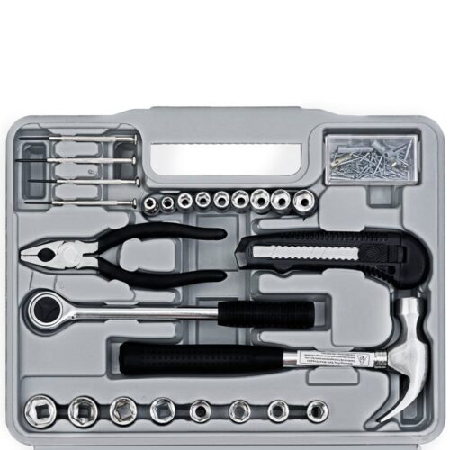Set de scule cu 141 de piese, inclusiv cutie
