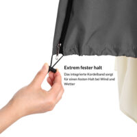 Husă pentru umbrelă/parasolar cantilever, antracit, 3m