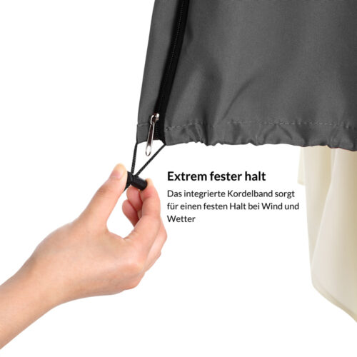 Husă pentru umbrelă/parasolar cantilever, antracit, 3m