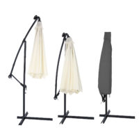 Husă pentru umbrelă/parasolar cantilever, antracit, 3m