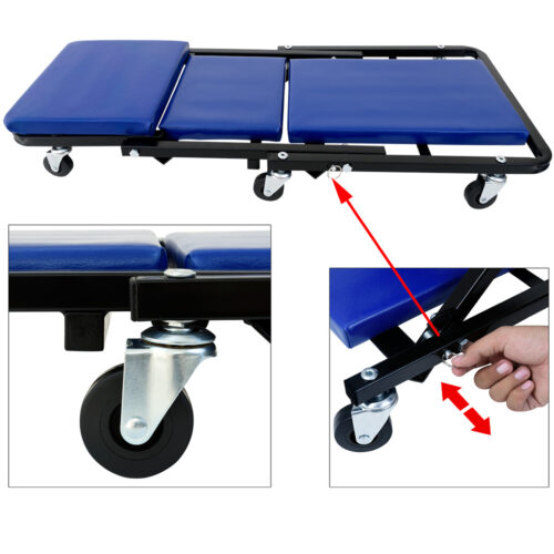 Pat auto mobil, albastru, 92x44x12cm, convertibil