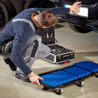 Pat auto mobil, albastru, 92x44x12cm, convertibil