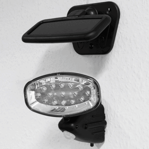 Lampă solară de perete cu 15 LED-uri și senzor de mișcare