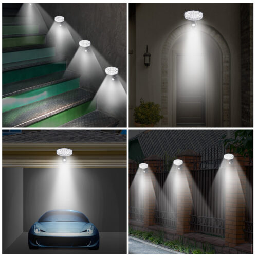 Lampă solară de perete cu 15 LED-uri și senzor de mișcare