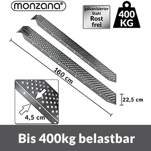 Rampă de încărcare set 2 piese 400 kg