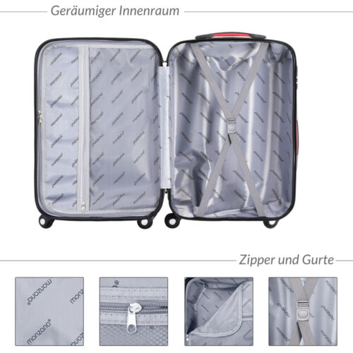 Valiză rigidă XL cu roți rotative la 360°, capacitate 90L, ABS negru