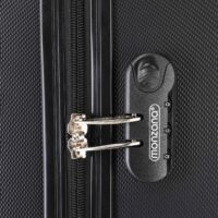 Valiză rigidă XL cu roți rotative la 360°, capacitate 90L, ABS negru