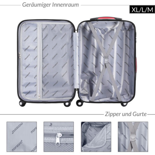 Valiză rigidă XL cu roți rotative la 360°, capacitate 90L, ABS argintiu