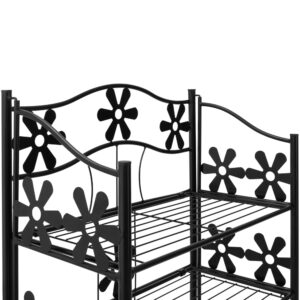 Raft metalic, negru mat, 50x60x30cm