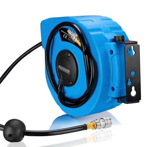 Rolă furtun aer 10m cu cuplaj rapid 3/8"