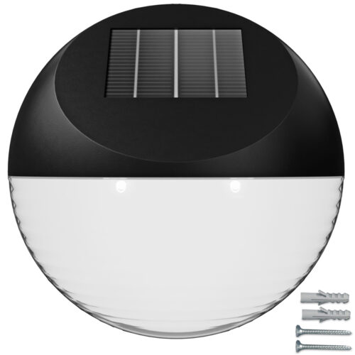 Set de 6 aplice solare LED de perete Ø11cm