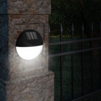 Set de 6 aplice solare LED de perete Ø11cm