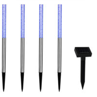 Lumini solare LED cu priză, set de 4 cu schimbător de culoare