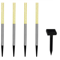 Lumini solare LED cu priză, set de 4 cu schimbător de culoare