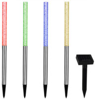 Lumini solare LED cu priză, set de 4 cu schimbător de culoare