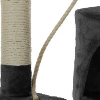 Ansamblu de joaca pentru pisici, antracit 112cm