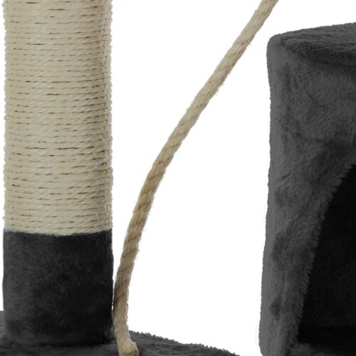Ansamblu de joaca pentru pisici, antracit 112cm