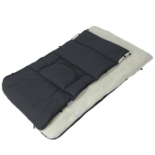 Sac de carucior pentru bebeluși, căptușit, antracit