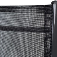 Scaun de grădină pliabil cu spătar înalt Bern, set de 2, aluminiu antracit, reglabil