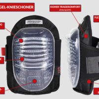 Genunchiere cu gel, 1 pereche, negre