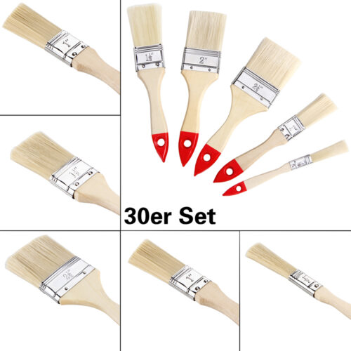 Set de pensule 30 de piese - 5 dimensiuni diferite