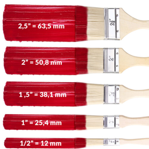 Set de pensule 30 de piese - 5 dimensiuni diferite