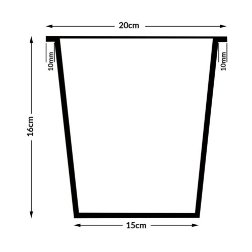 Ghiveci de flori din poliratan negru 95x27x60cm