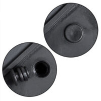 Set 3 ghivece de flori din poliratan, negru