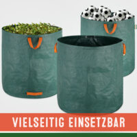 Set de 2 saci pentru deșeuri de grădină, verde, 500 litri fiecare