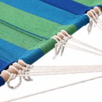 Hamac cu cadru metalic, verde-multicolor, 200 x 80cm