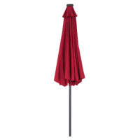 Umbrelă solară LED Miami, roșie, din aluminiu, Ø270cm, protecție UV 80+