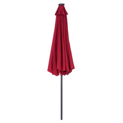 Umbrelă solară LED Florida Roșie Ø300cm Protecție UV 80+