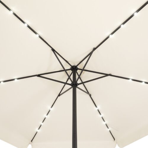 de_107006d_4.jpg Umbrelă solară LED Athens, crem, Ø330cm, protecție UV 80+