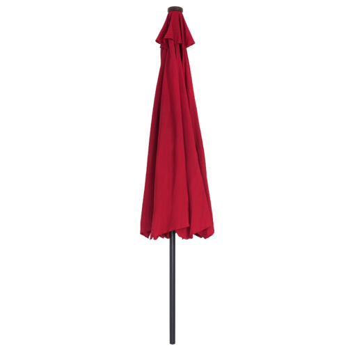 Umbrelă solară LED Athens Roșie Ø330cm Protecție UV 80+