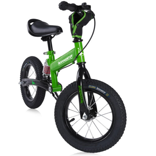 Bicicletă de echilibru pentru copii, verde închis