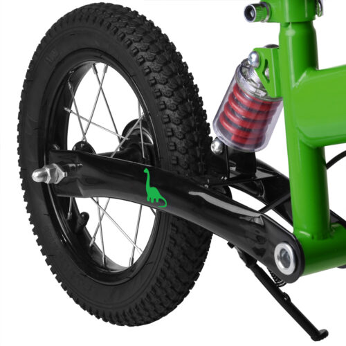 Bicicletă de echilibru pentru copii, verde închis