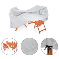 Husă de scaun Vanamo argintie, material Oxford 420D, 242x162x100cm