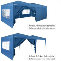 Panouri laterale pentru pavilion pliabil, set de 2, albastru, 3x2m