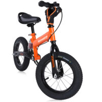 Bicicletă de echilibru pentru copii, portocalie