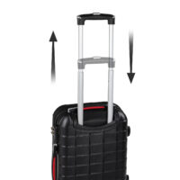 Valiză rigidă Exopack, neagră, mărimea M, ABS, 40L
