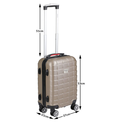 Valiză rigidă Exopack, Champagne M, ABS, 40L
